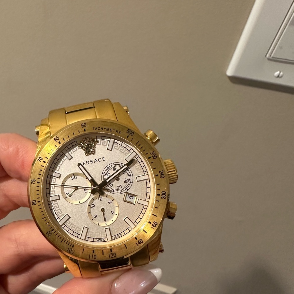 Versace gold watch